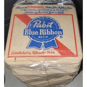 RARE! Vintage PBR Beer Coasters still Sealed in original plastic!!